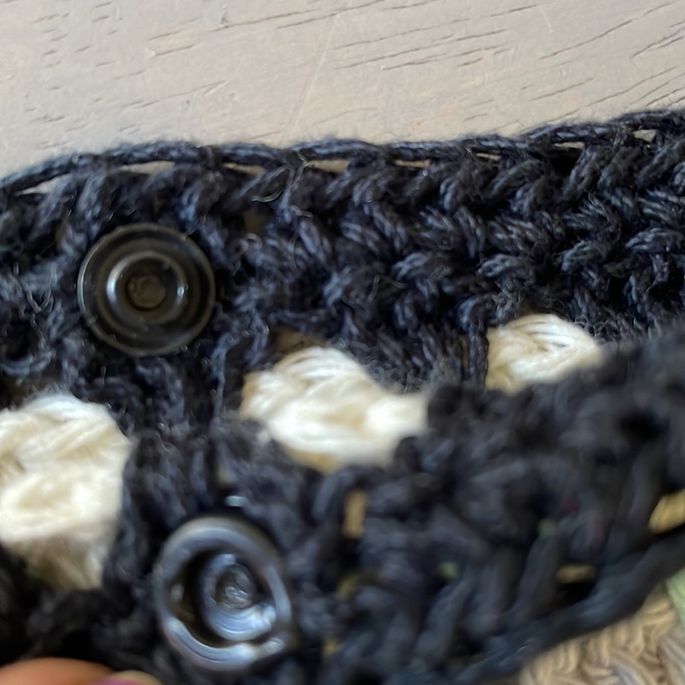 Hand Crochet Shoulder Bag Crossbody Bag Crochet Granny Square BOHO - 100% Cotton - Picture 10 of 16